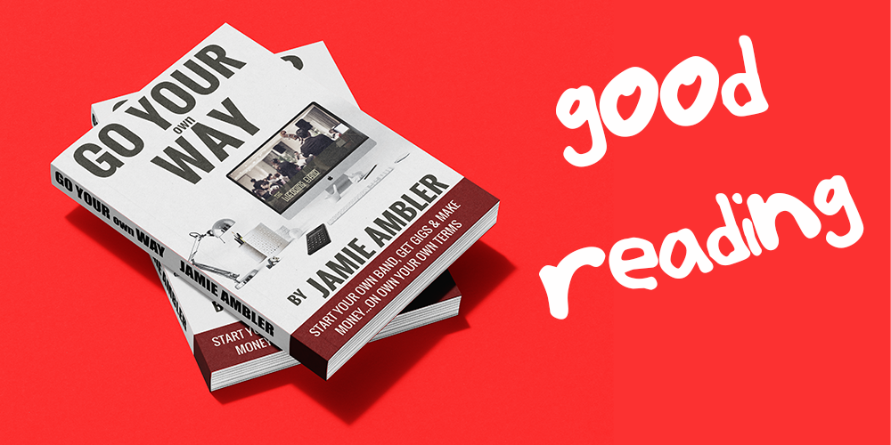 two books stacked on each other with the caption 'good reading'